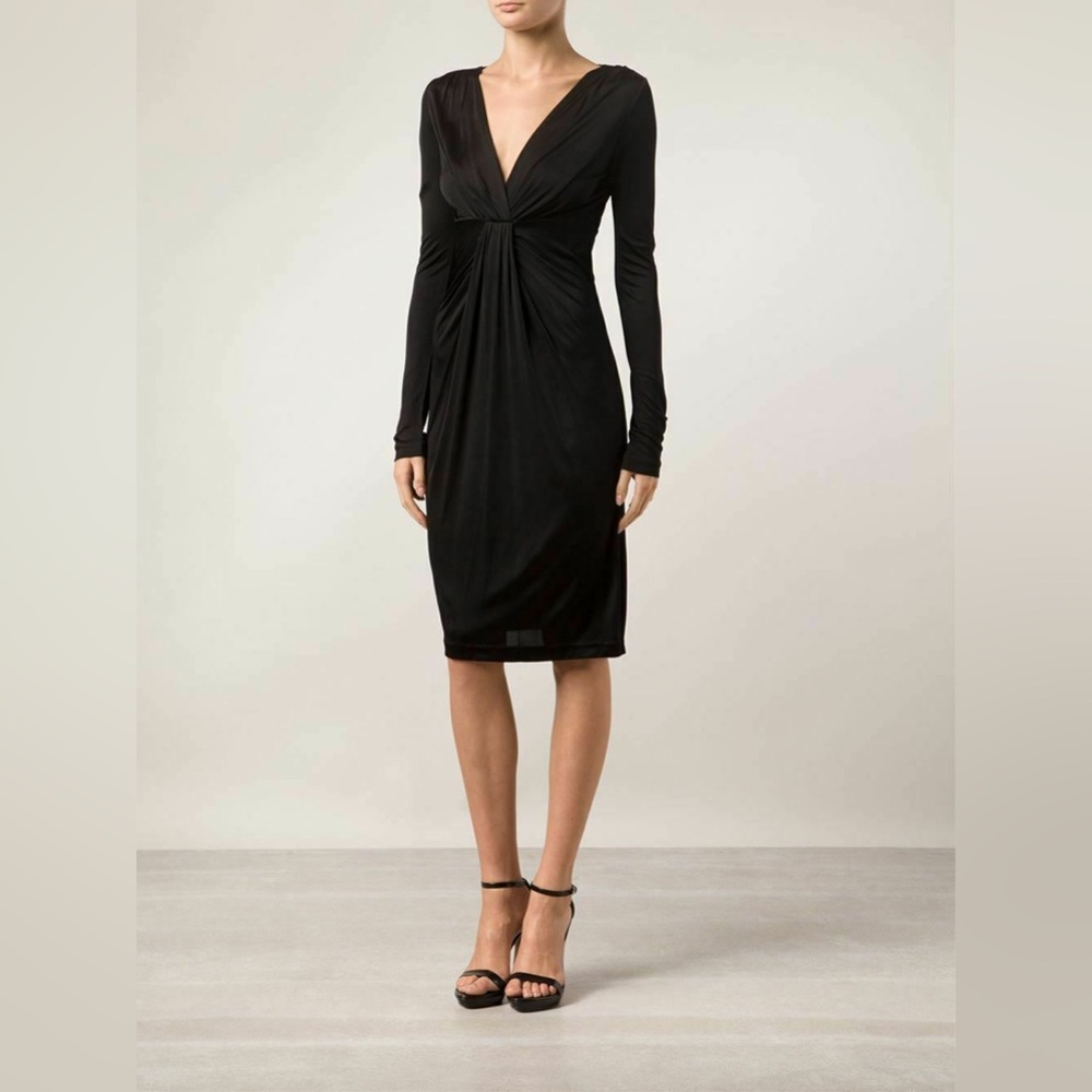 Diane Von Furstenberg Black Long Sleeve Dress
